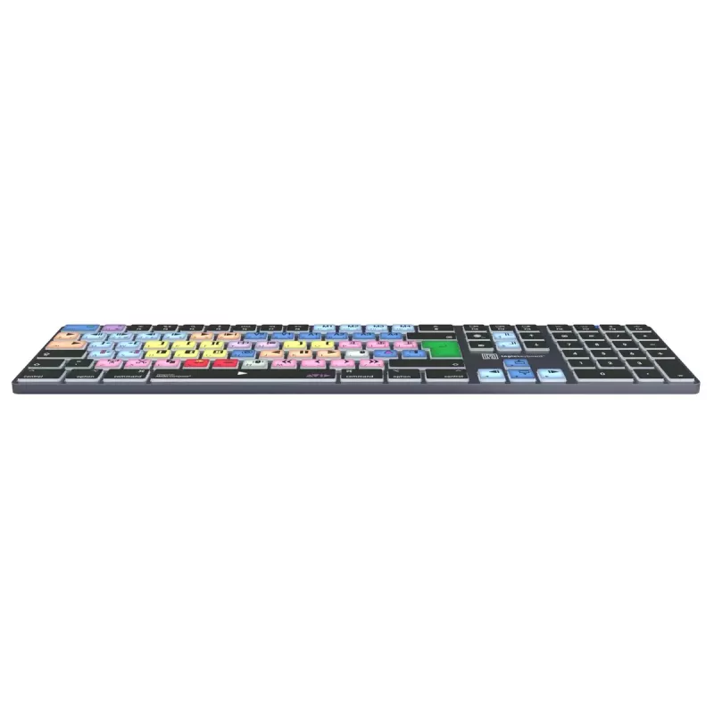 Logickeyboard LKB-MCOM4-TM-UK klaviatūra, skirta biurui, Bluetooth, QWERTY, anglų, pilka, titano