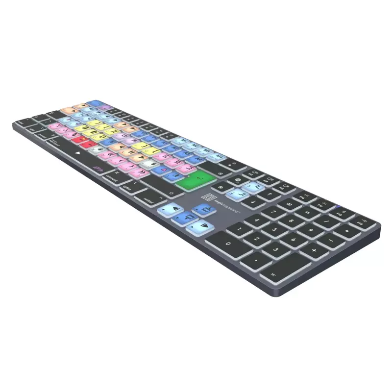 Logickeyboard LKB-MCOM4-TM-UK klaviatūra, skirta biurui, Bluetooth, QWERTY, anglų, pilka, titano