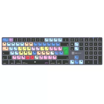 Logickeyboard LKB-MCOM4-TM-UK klaviatūra, skirta biurui, Bluetooth, QWERTY, anglų, pilka, titano