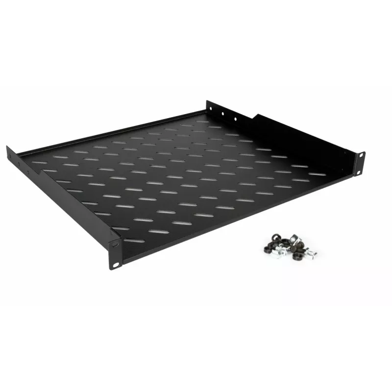 Stovo lentyna Equip Fixed Shelf 19' 1U 600MM juoda