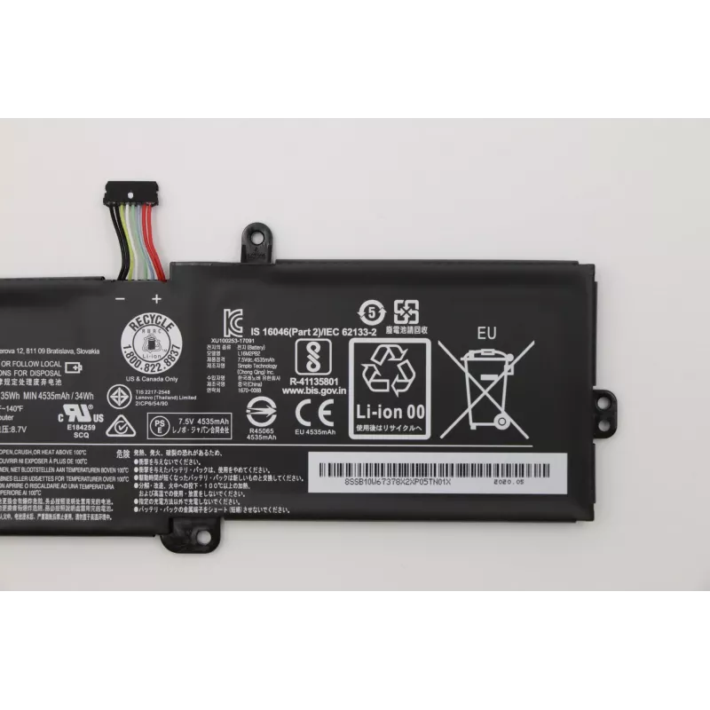 Lenovo 5B10W67165 nešiojamojo kompiuterio atsarginė dalis Baterija