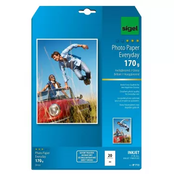 Spausdinimo popierius A4 Sigel IP713 Gloss 20 lapų Baltas