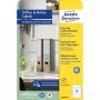 Lipnios etiketės Avery LR4760-10, stačiakampės, nuolatinės, baltos
