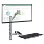 Techly ICA-PLW 02 monitoriaus laikiklis / stovas 68.6 cm (27 colių) sieninis sidabrinis