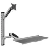 Techly ICA-PLW 02 monitoriaus laikiklis / stovas 68.6 cm (27 colių) sieninis sidabrinis
