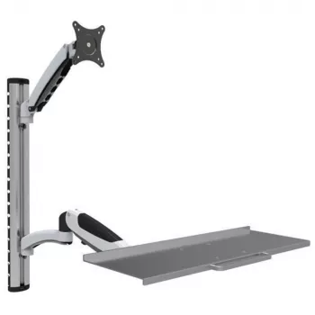 Techly ICA-PLW 02 monitoriaus laikiklis / stovas 68.6 cm (27 colių) sieninis sidabrinis