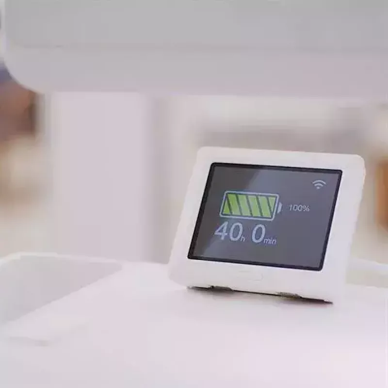 Multimedijos vežimėlis Ergotron CareFit plonas 2.0 auksinis baltas aliuminis plastikas plienas