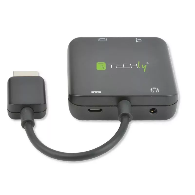 Techly HDMI garso išgaviklis Stereo/Garso 5.1 kanalas 4K 3D IDATA HDMI-VGA8