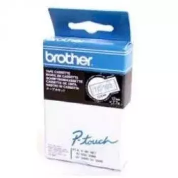Brother TC-103 juostelė, skirta etikečių gamybai Mėlyna ant skaidraus