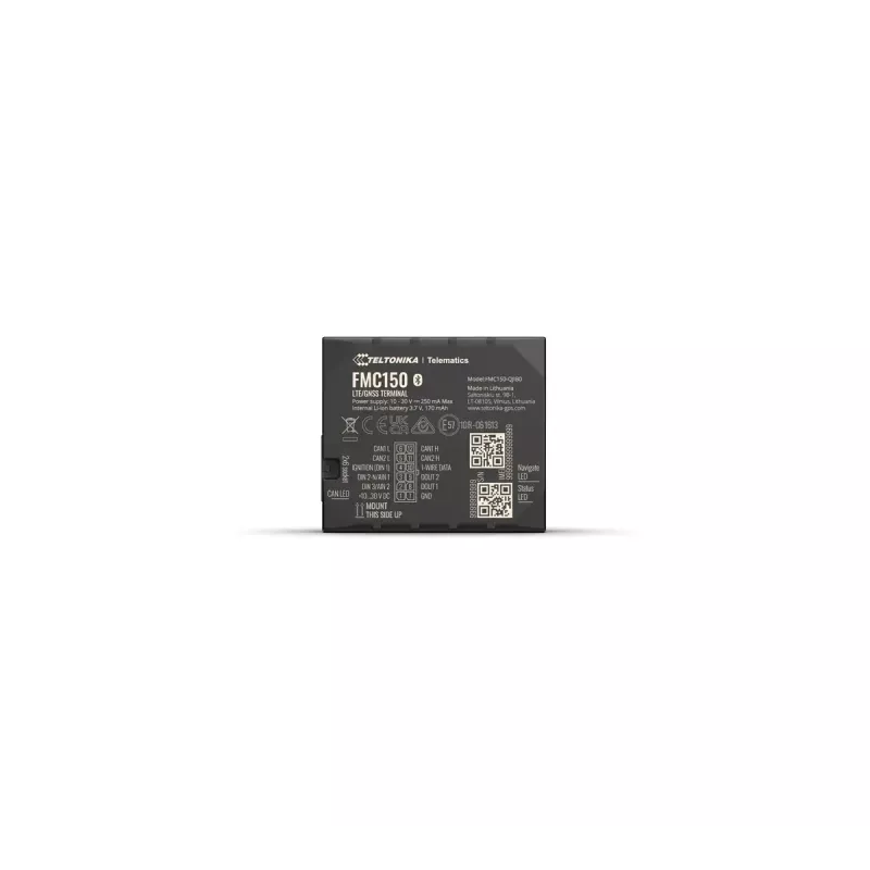 GPS seklys Teltonika FMC150 Car Juoda 0,128 GB baterija 6 val.