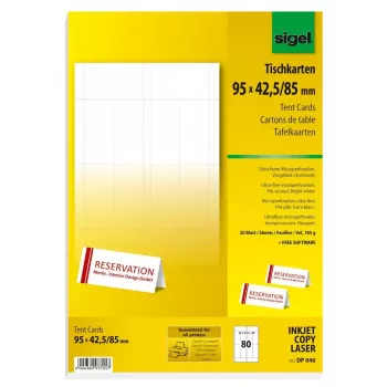 Spausdintuvo etiketės baltos Sigel DP046