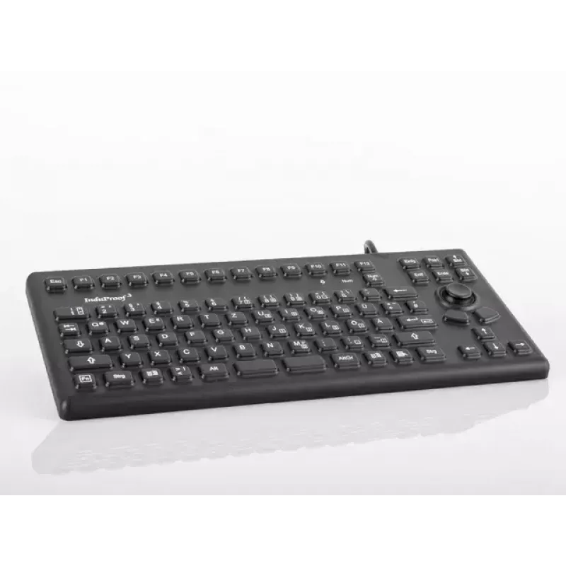 Klaviatūra GETT TKG-086-MB-IP68-Juoda pramoninė USB QWERTZ vokiška