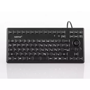 Klaviatūra GETT TKG-086-MB-IP68-Juoda pramoninė USB QWERTZ vokiška