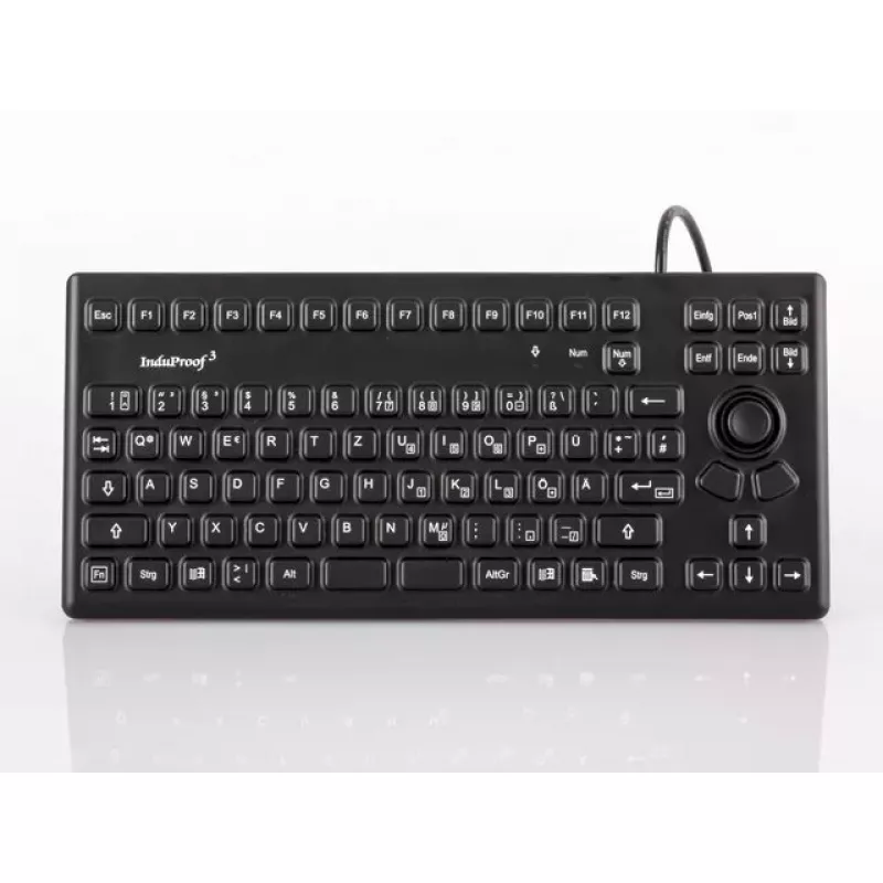 Klaviatūra GETT TKG-086-MB-IP68-Juoda pramoninė USB QWERTZ vokiška