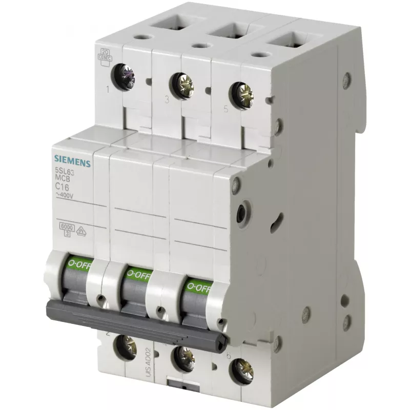 Siemens 5SL6332-6 automatinis jungiklis, miniatiūrinis automatinis jungiklis, B tipas, 3