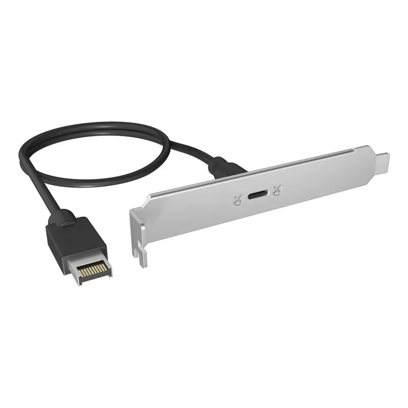 ICY BOX USB Type-C galinis skydelis su vidine USB Type-E jungtimi