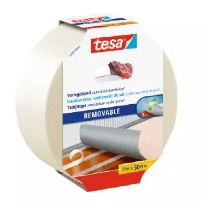 Lipni juosta Tesa 55735-00014-11, polipropileno (PP) balta, 25 m × 50 mm, vidaus žymėjimui