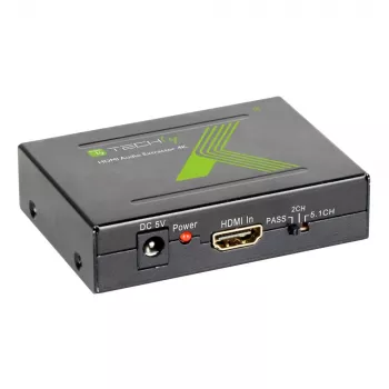 Techly garso išgaviklis HDMI SPDIF + RCA R/L IDATA HDMI-EA, 5 V, 77 mm, 64 mm, 23 mm, 351 g