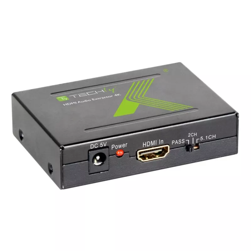 Techly garso išgaviklis HDMI SPDIF + RCA R/L IDATA HDMI-EA, 5 V, 77 mm, 64 mm, 23 mm, 351 g