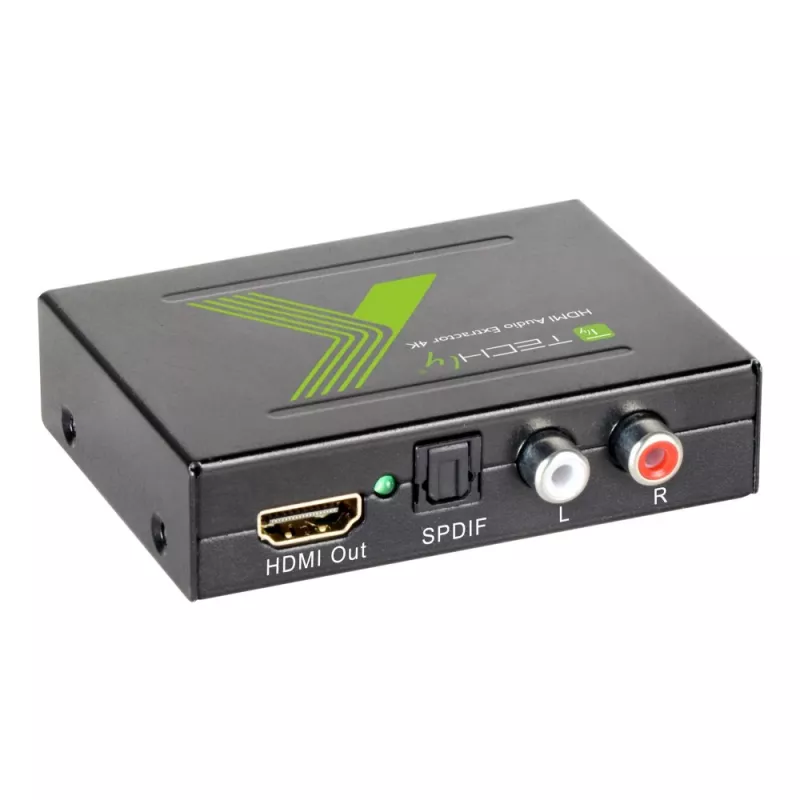 Techly garso išgaviklis HDMI SPDIF + RCA R/L IDATA HDMI-EA, 5 V, 77 mm, 64 mm, 23 mm, 351 g