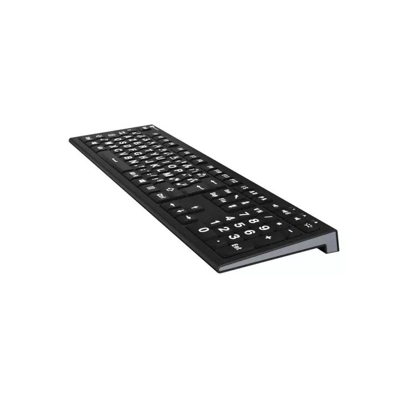 Klaviatūra Logickeyboard LKB-LPWB-A2PC-FR universali USB AZERTY prancūzų juoda