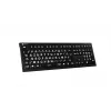 Klaviatūra Logickeyboard LKB-LPWB-A2PC-FR universali USB AZERTY prancūzų juoda