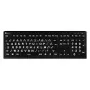 Klaviatūra Logickeyboard LKB-LPWB-A2PC-FR universali USB AZERTY prancūzų juoda