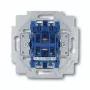 Elektrinis jungiklis 1P Busch-Jaeger 1413-0-0491 — 1-polis, 250 V kintamoji srovė, 10 A, Mėlynas metalinis, 71×71×25 mm