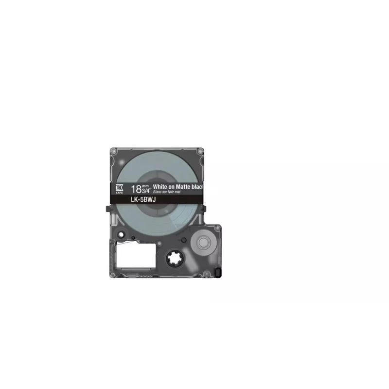 Etikečių juostelė Epson LK-5BWJ juoda balta terminio perkėlimo 1,8 cm