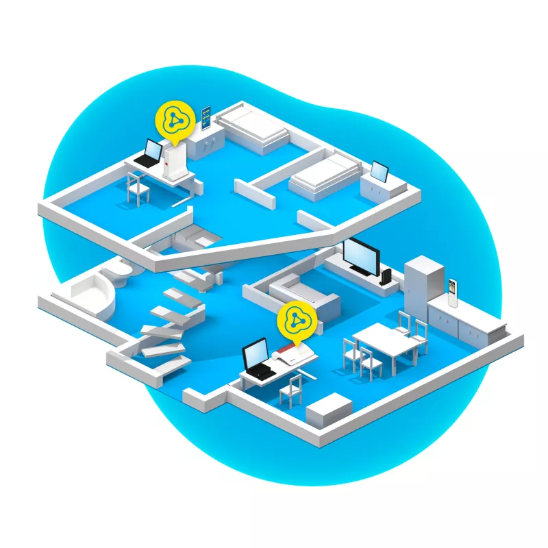 „Wi‑Fi“ kartotuvas FRITZ Repeater 3000 AX Edition – dviejų dažnių juostų 2,4/5 GHz, „Wi‑Fi 6“ (802.11ax), iki 2400 Mbps, Gigabit Ethernet