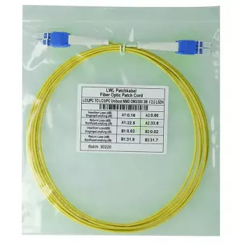 BlueOptics SFP8181BU5MK InfiniBand šviesolaidinis kabelis 5m LC Geltonas