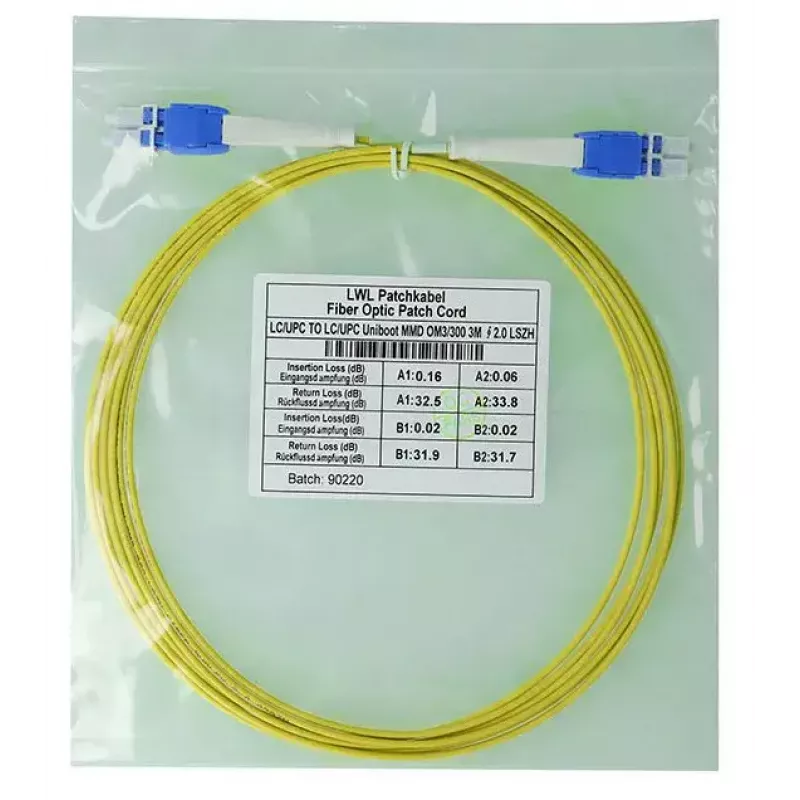 BlueOptics SFP8181BU5MK InfiniBand šviesolaidinis kabelis 5m LC Geltonas