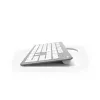 Hama KC-700 klaviatūra, skirta biurui, USB, QWERTZ, vokiška, sidabrinė