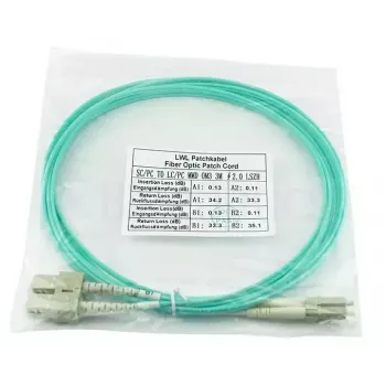 “BlueOptics InfiniBand” / šviesolaidinis kabelis, 5 m, SC, LC, OM3