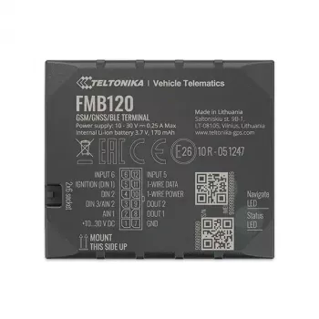 Teltonika FMB120 juodas automobilinis dulkėms atsparus GPS seklys