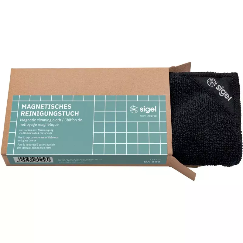 Valymo šluostė iš mikropluošto Sigel BA110 Neodimio juoda 250x250mm