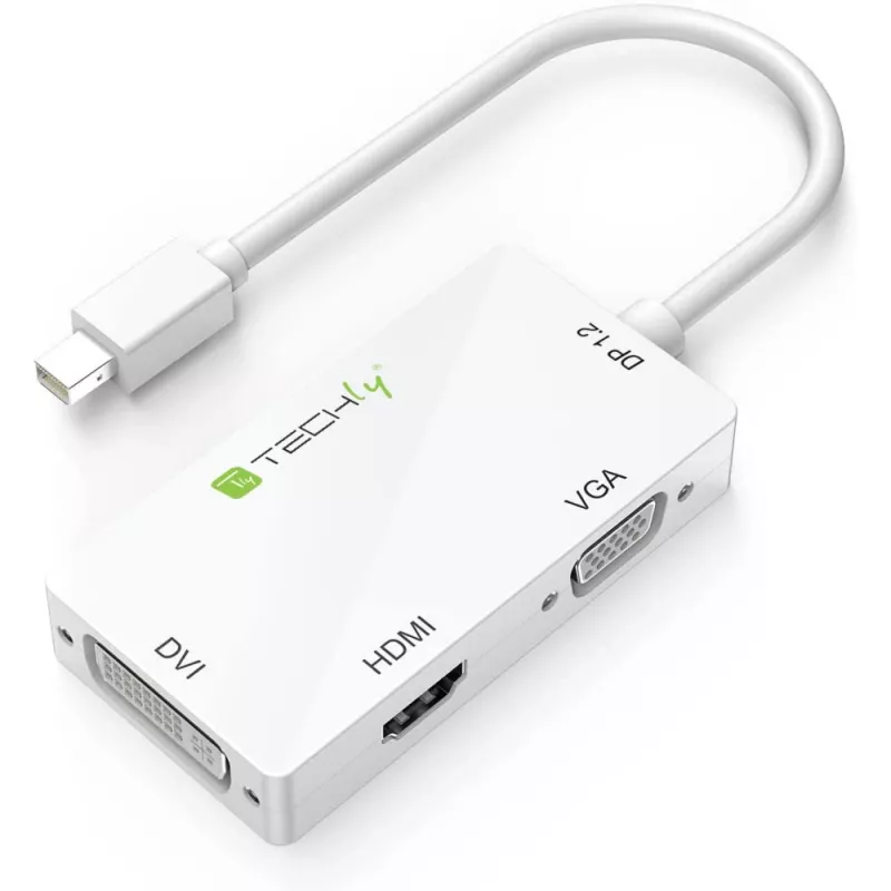 „Techly“ adapteris „3 in 1 Mini DisplayPort“ („Thunderbolt“) į HDMI / DVI / VGA IADAP MDP-COMBOF12