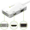 „Techly“ adapteris „3 in 1 Mini DisplayPort“ („Thunderbolt“) į HDMI / DVI / VGA IADAP MDP-COMBOF12