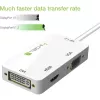 „Techly“ adapteris „3 in 1 Mini DisplayPort“ („Thunderbolt“) į HDMI / DVI / VGA IADAP MDP-COMBOF12