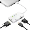 „Techly“ adapteris „3 in 1 Mini DisplayPort“ („Thunderbolt“) į HDMI / DVI / VGA IADAP MDP-COMBOF12