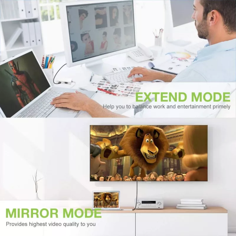 „Techly“ adapteris „3 in 1 Mini DisplayPort“ („Thunderbolt“) į HDMI / DVI / VGA IADAP MDP-COMBOF12