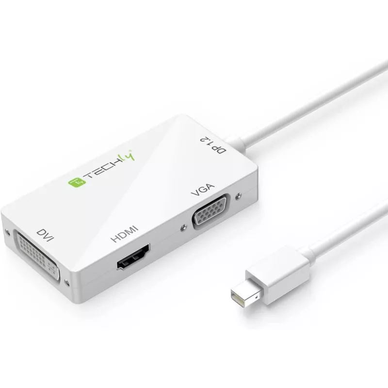 „Techly“ adapteris „3 in 1 Mini DisplayPort“ („Thunderbolt“) į HDMI / DVI / VGA IADAP MDP-COMBOF12