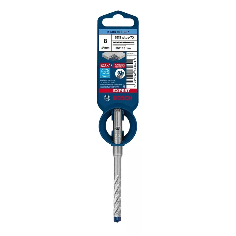Grąžtas Bosch SDS plus-7X 8mm 115mm