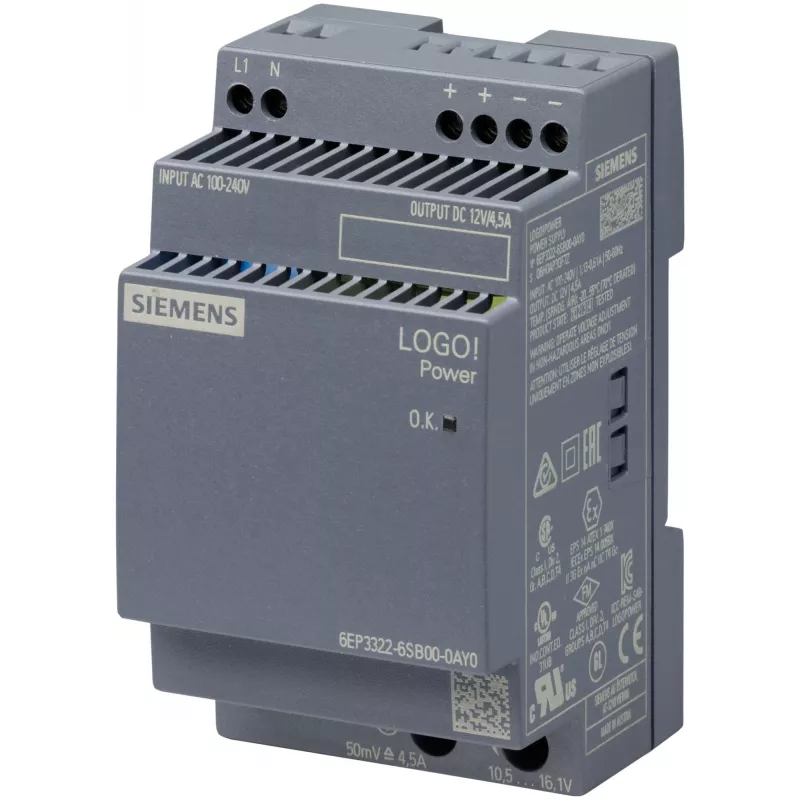 Siemens 6EP3322-6SB00-0AY0 maitinimo adapteris / keitiklis Vidinis Daugiaspalvis