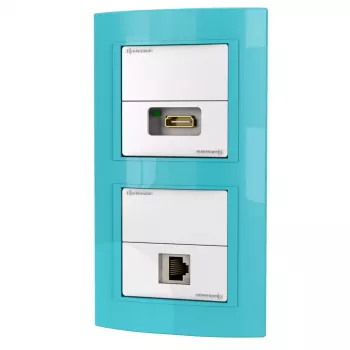 Kištukinis lizdas RJ-45 + HDMI Kindermann 7456 000 544