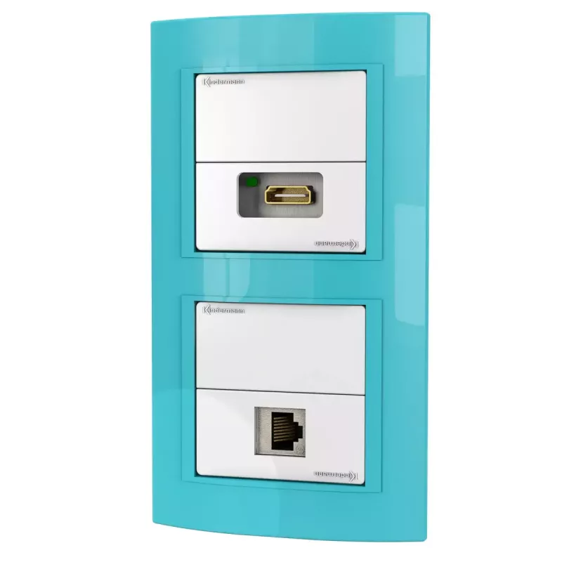 Kištukinis lizdas RJ-45 + HDMI Kindermann 7456 000 544