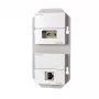 Kištukinis lizdas RJ-45 + HDMI Kindermann 7456 000 544