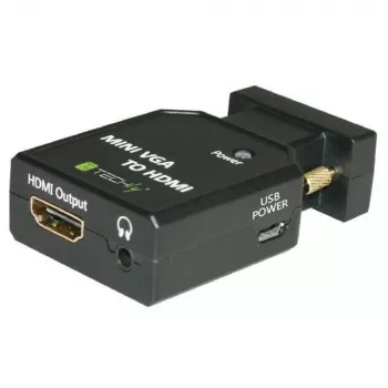 Techly Mini keitiklis VGA ir garso į HDMI IDATA VGA-HDMINI