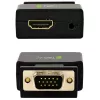 Techly Mini keitiklis VGA ir garso į HDMI IDATA VGA-HDMINI