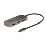 StarTech.com 3 prievadų USB-C kelių monitorių adapteris, USB Type-C į 3x DisplayPort 1.4 MST šakotuvas, trigubas 4K 60Hz DP nešiojamojo kompiuterio ekrano plėtiklis / skirstytuvas, HDR, itin ilgas įmontuotas kabelis – tik Windows